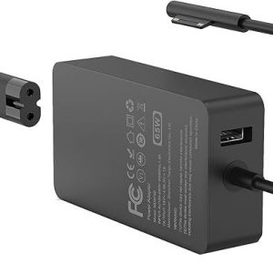 Maxelon 65W Surface Pro/Laptop/Book/Go Charger - Black
