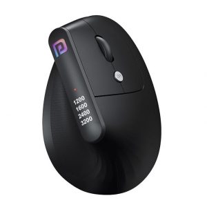 Portronics Toad Ergo Vertical Wireless Ergonomic Mouse - Black