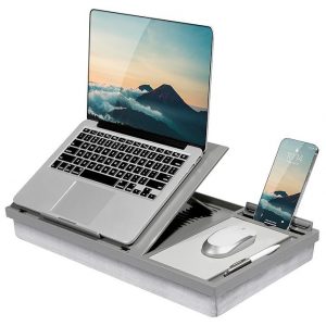 LAPGEAR Ergo Pro Lap Desk for 15.6 Inch Laptops - Gray