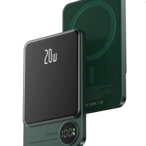 Rasta Ultra Slim 10000mAh 20W MagSafe Wireless Power Bank (Green)