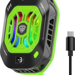 SpinBot IceDot Neo Mobile Cooler for Gaming (Temperature Display, RGB)