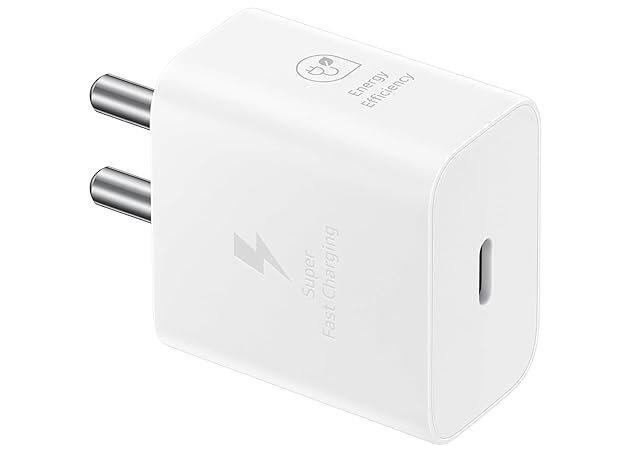 Samsung Original 25W Type-C Travel Adaptor Without Cable, (White)