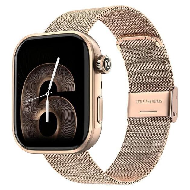 Noise Pro 6 Smart Watch:Intelligent AI, Endless AI Watch Faces, AI Companion, 1.85” AMOLED, EN2 Processor, Nebula UI 2.0, Emergency SOS, Compatible with iOS & Android(Rose-Gold Link)