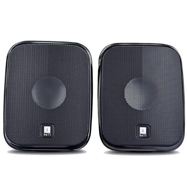 iBall Decor 9-2.0 USB Powered Computer Multimedia Speakers with in-line Volume Controller, Black d-3