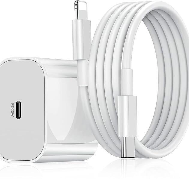 DR VAKU 20W Original (Mfi-Certified) Charger&Cable Compatible With Iphone 14/14Plus/14Pro/14Promax 13/13Pro/13Promax 12/12Pro/12/11/X/Xr Series (White)