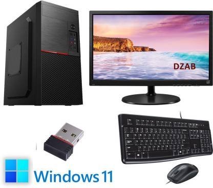DZAB Intel Core i3 (8 GB DDR3/500 GB/128 GB SSD/Windows 11 Home/1 GB/19 Inch Screen/AIC-D-i32100-8-500-128-19Inch-Window 11)??(Black)