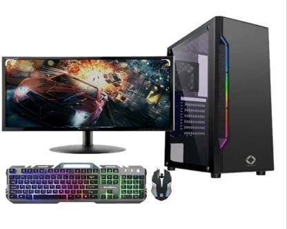 rionix Gaming & Editing Desktops Core i5 2400 Core i5 (8 GB DDR3/500 GB/128 GB SSD/Windows 11 Home/2 GB/19 Inch Screen/Gaming & Editing Desktop Core i5 2400, 128GB SSD) with MS Office??(Black)