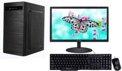 FusionIT Assembled 2000 Core i7 (16 GB DDR4/1 TB/256 GB SSD/Windows 11 Home/512 MB/20 Inch Screen/ASSEMBLED PC_WIFI_BLUETOOTH_KEYBOARD AND MOUSE HP) with MS Office??(Black, 44 cm x 24 cm x 56 cm, 7 kg)
